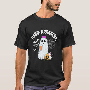 Lustige Katze Booo-rrraacha Borracha Party Hallowe T-Shirt