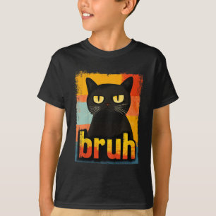 Lustige Katze Bruh Für Teens Jungen Mädchen Männer T-Shirt