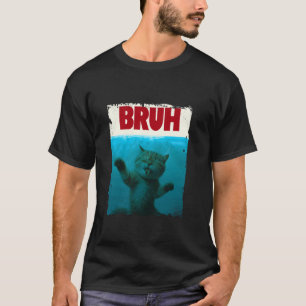 Lustige Katze Bruh Katze Meme Geschenk für Jungen T-Shirt