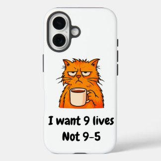 Lustige Katze iPhone 16 Hülle