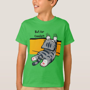 Lustige Katze, Fette Katze, Lustiges Skript, Moder T-Shirt