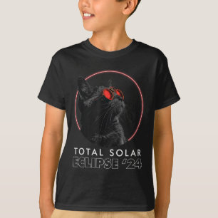 Lustige Katze Finsternisbrille Totalität Sonne T-Shirt