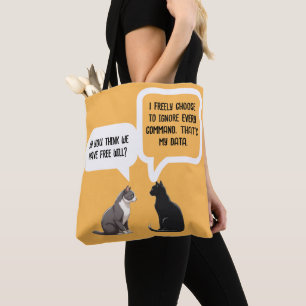 Lustige Katze Freier Wille Philosophie Humor