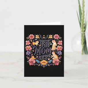 Lustige Katze Grafik Frauen Mutter Katze Kätzchen Karte