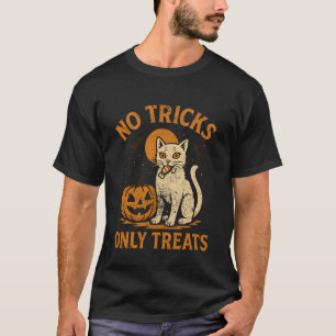Lustige Katze Halloween Albern Keine Tricks Nur Le T-Shirt