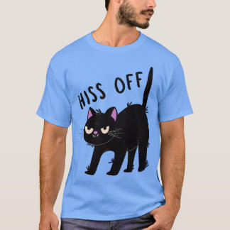 lustige Katze Hiss Off Men Women T-Shirt