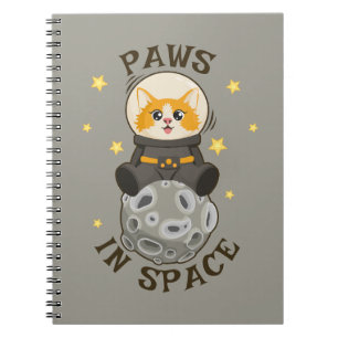 Lustige Katze im Weltraum Katze Astronaut Kosmisch Notizblock