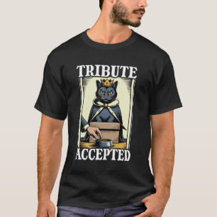 Lustige Katze in Box Tribute Akzeptierter Katzenli T-Shirt