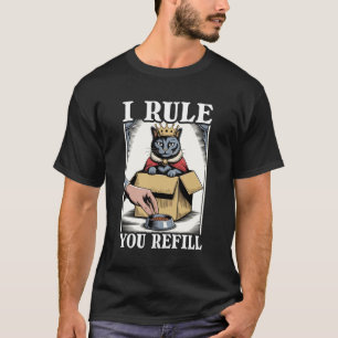 Lustige Katze in der Box, ich beherrsche dich, Nac T-Shirt