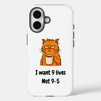 Lustige Katze iPhone 16 Hülle
