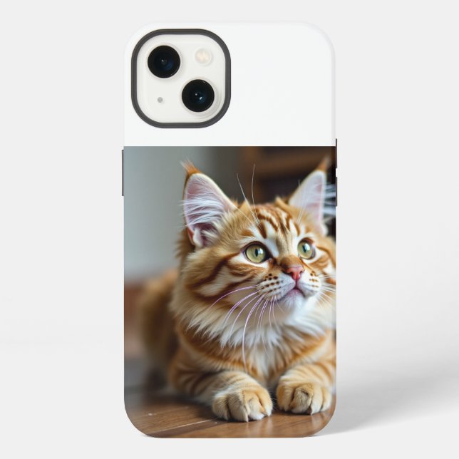 Lustige Katze  iPhone Hülle (Rückseite)