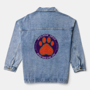 lustige Katze Jeansjacke