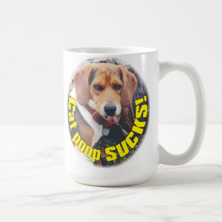 Lustige Katze kacken den ist zum Kotzen Hund, der Kaffeetasse