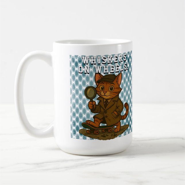 lustige Katze Kaffeetasse (Links)