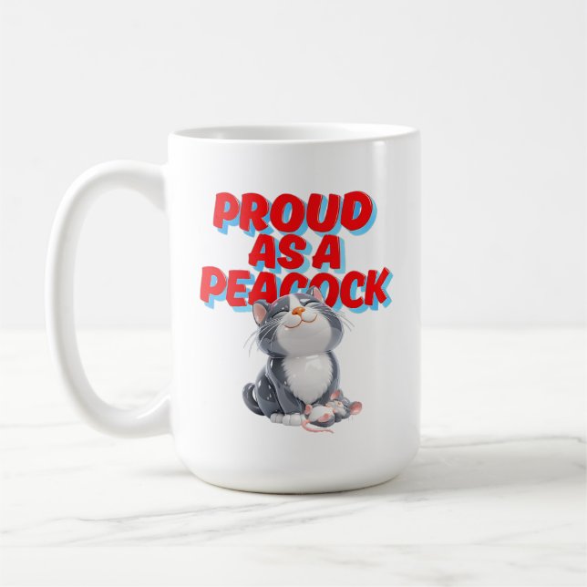Lustige Katze Kaffeetasse (Links)