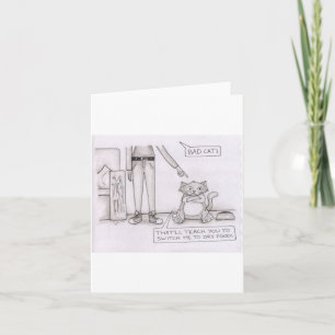 lustige Katze Karte