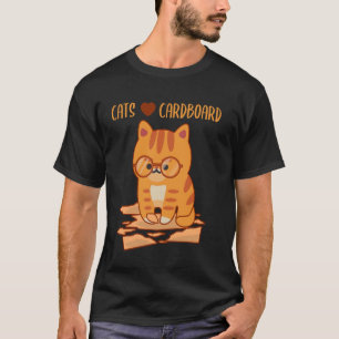 Lustige Katze Karton Kitty Haustier Katzenliebhabe T-Shirt