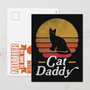Lustige Katze, Katzenmutter, Frauenkatze Geschenk Feiertagspostkarte