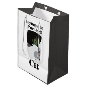 Lustige Katze Kitty Haustier Mittlere Geschenktüte