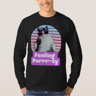 Lustige Katze Meme Kätzchen Feline Gefühl Purr t T-Shirt