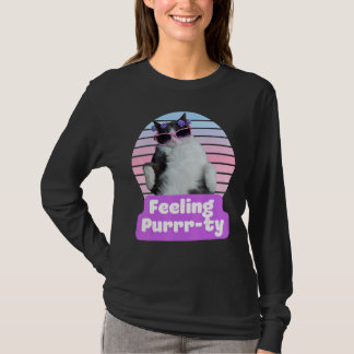 Lustige Katze Meme Kätzchen Feline Gefühl Purr t T-Shirt