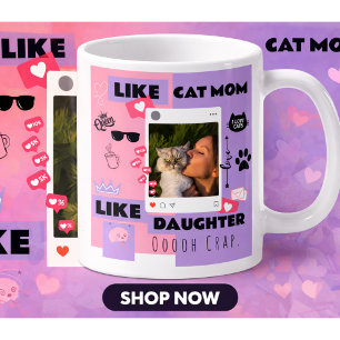 Lustige Katze MUTTER KATZE VATER KATZE GESCHENK-TA Kaffeetasse