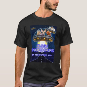 Lustige Katze Nahbegegnungen der geschnurrten Art T-Shirt