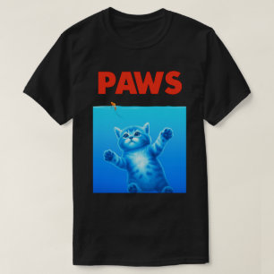 Lustige Katze „Pfoten“ Parodie-Design – Witziger K T-Shirt