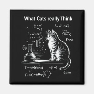 Lustige Katze Physik Humor Design Was Katzen Wirkl Magnet
