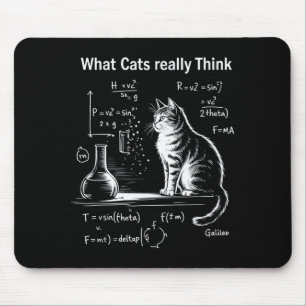 Lustige Katze Physik Humor Design Was Katzen Wirkl Mousepad