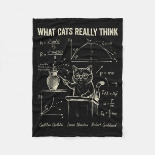 Lustige Katze Physik Humor Was Katzen für Männer d Fleecedecke