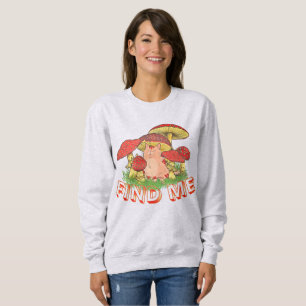 Lustige Katze Pilz Sweatshirt