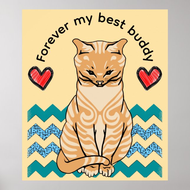 lustige Katze Poster (Vorne)