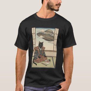 Lustige Katze Ramen Japanisch Kawaii Anime Katze T-Shirt