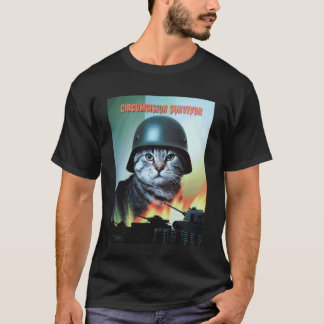 Lustige Katze sagt Beschneidungsüberlebender Parod T-Shirt