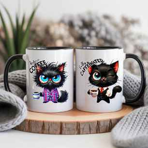 Lustige Katze Sarkastische Tier-Quote Kaffee Verwandlungstasse