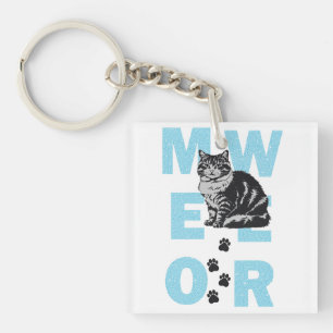 lustige Katze Schlüsselanhänger