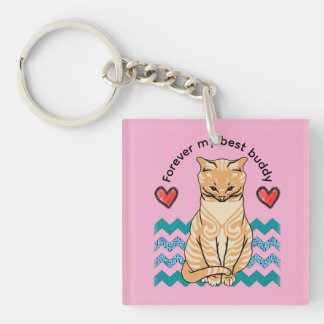 lustige Katze Schlüsselanhänger