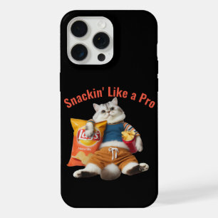 Lustige Katze snackt wie ein Profi iPhone 15 Pro Max Hülle