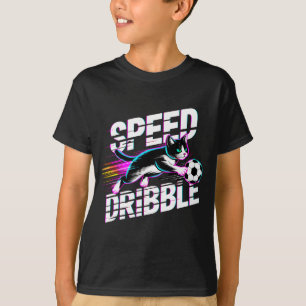 Lustige Katze spielt Fußball-Geschenk für Kinder J T-Shirt