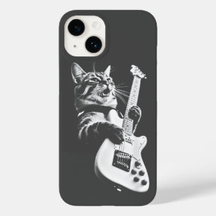 Lustige Katze spielt Gitarre - Lustige Gitarrenkat Case-Mate iPhone 14 Hülle