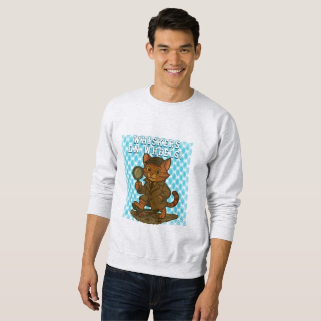 lustige Katze Sweatshirt (Vorne ganz)