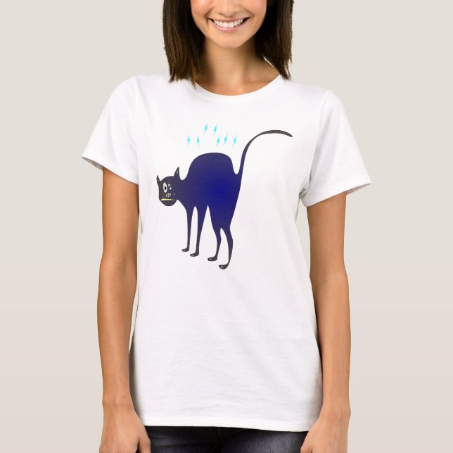 lustige Katze T-Shirt (Vorderseite)