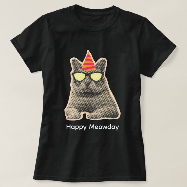 Lustige Katze T-Shirt (Design vorne)