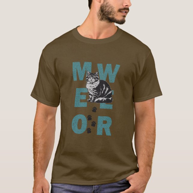 lustige Katze T-Shirt (Vorderseite)