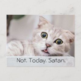 Lustige Katze Text Postkarte