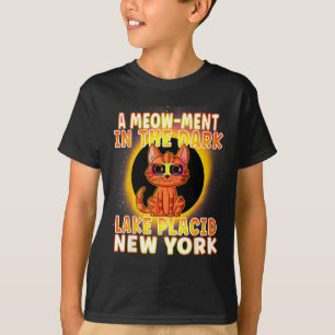 Lustige Katze Totale Sonnenfinsternis Wortspiel T-Shirt
