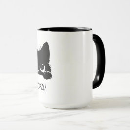 Lustige Katze trinkt Kaffee Süße Kaffeetasse