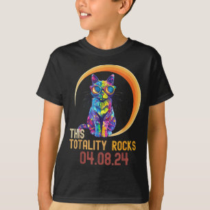 Lustige Katze USA Sonnenfinsternis Totalität T-Shirt