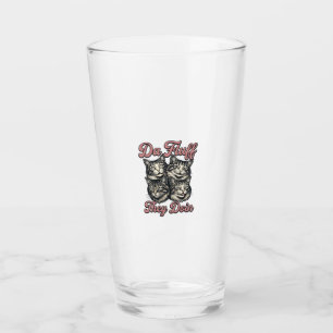 Lustige Katze Vintage Gravur Da Fluff They Doin De Glas